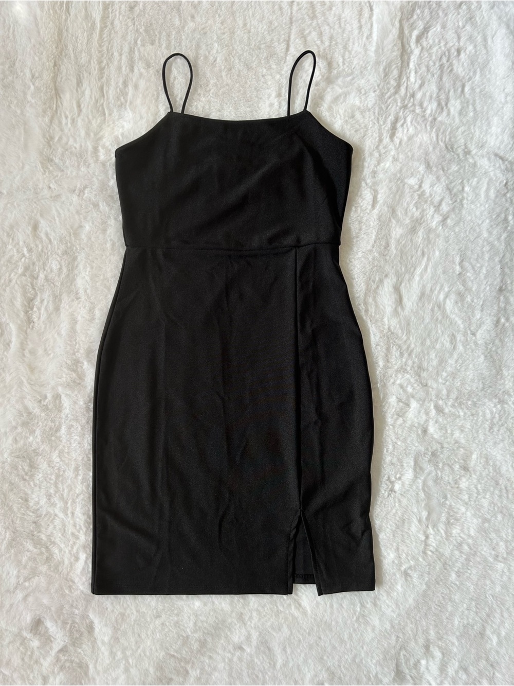 Haley & June Classic Black Spaghetti-Strap Dress LBD Little Black Dress